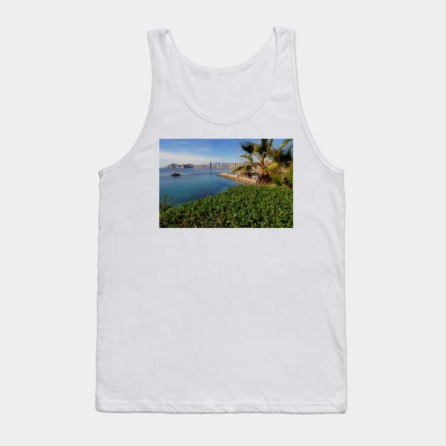 Benidorm Poniente Beach Costa Blanca Spain Tank Top by AndyEvansPhotos